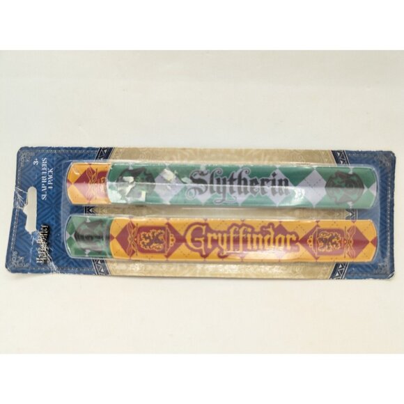 Sealed Harry Potter Slap Rulers Bracelets 4 Pack Slytherin Gryffindor - Picture 2 of 4